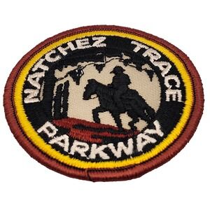 Natchez Trace Parkway Rider Patch Cowboy Horse Embroidered Souvenir Collectible